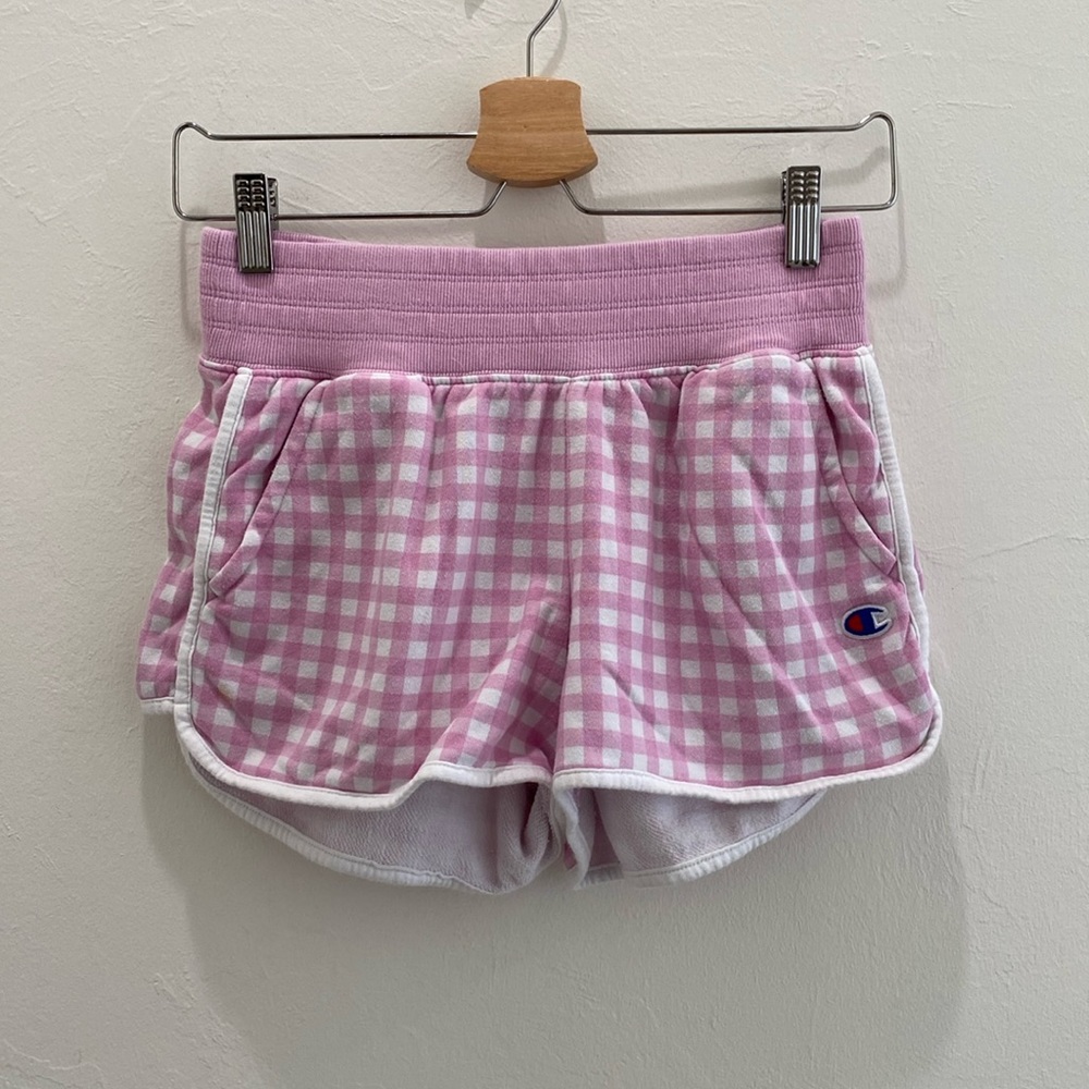 EUC champion shorts size small but fit like an XS
